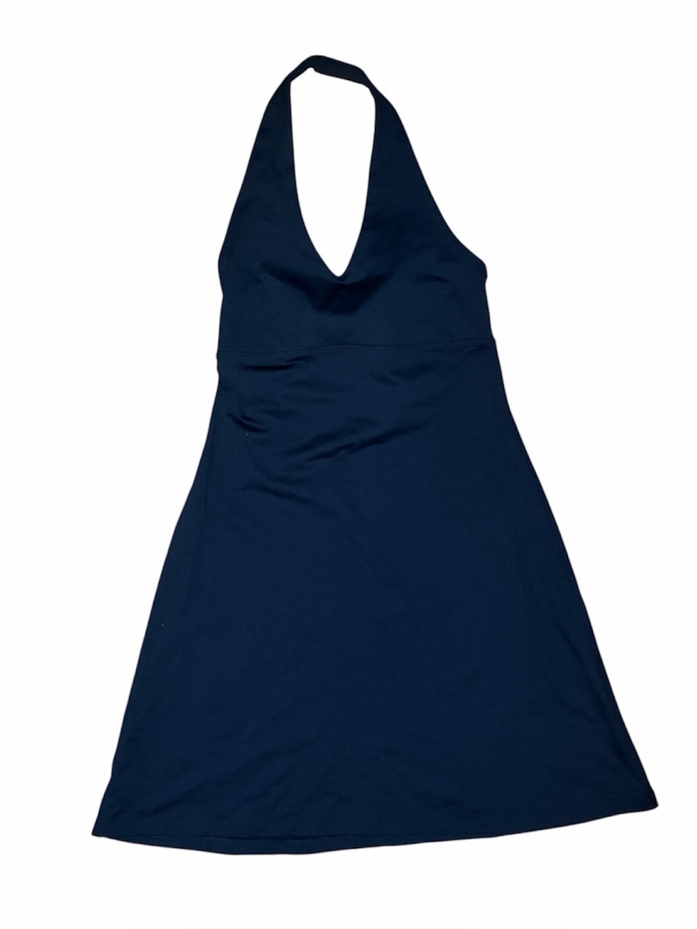 Patagonia Morning Glory Halter Dress Black Athletic Travel Stretch Size Small